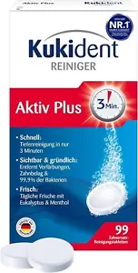 Pastiglie per la pulizia Della Dentiera Compresse 99 pezzi Kukident Detergente - Foto 1 di 4