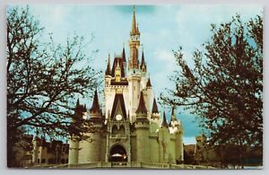 Disney World Walt Postcard Vtg Cinderella Castle Fantasyland