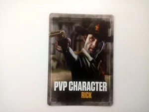 RICK PVP CHARACTER CARD /KICKSTARTER EXCLU WALKING DEAD NO SANCTUARY M99 - Imagen 1 de 1