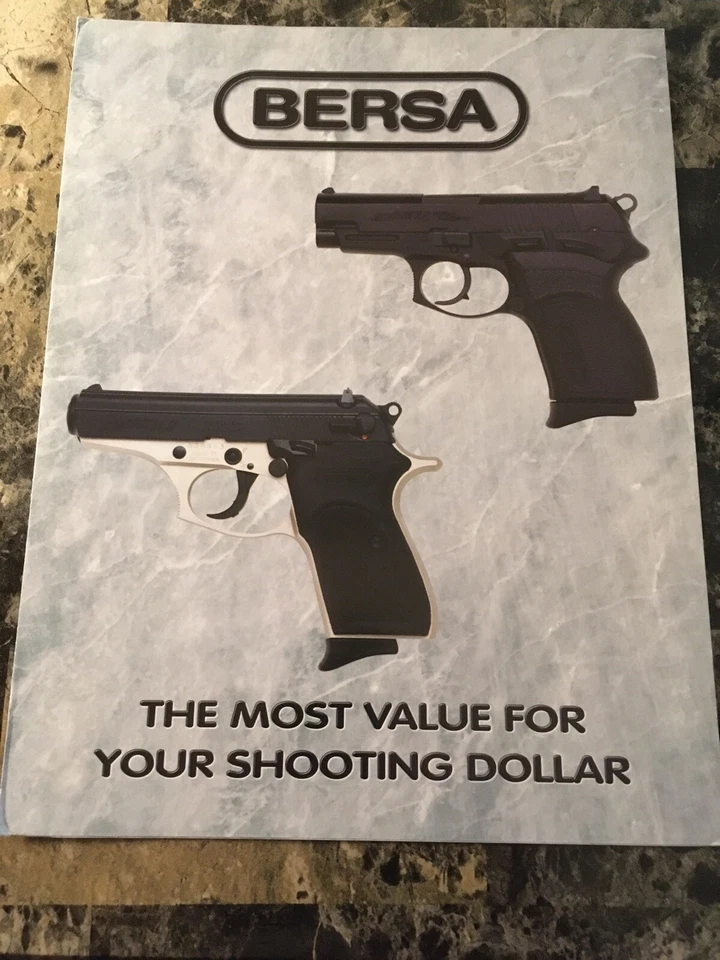 Bersa Firearms Trifold Catalog Plus 5 Flyer Sales Sheets - Image 1 of 4
