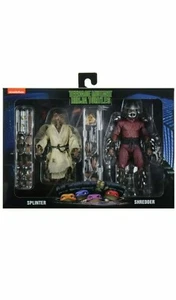 Teenage Mutant Ninja Turtles TMNT Splinter Shredder 2-Pack NECA 7" Figures New - Picture 1 of 4