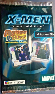 Paquete de tarjetas coleccionables ArtBox Marvel's Action Flipz Lenticular X-Men One Movie 2000 Foto 1 de 4