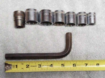 1/2" Allen Hexagon Wrench With Seven Sockets Used Unbranded - Image 1 of 4
