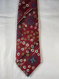 Corbata de seda Benjamin James vintage - ¡impresión abstracta muy años 90! - Imagen 1 de 5
