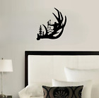 Metal Bow And Antler Wall Hanging Decor, 16" x 16"