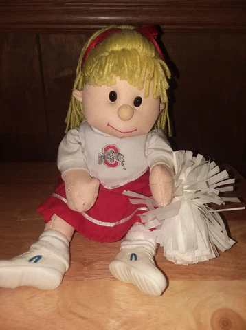 Ohio State Cheerleader Plush - Sings "We Got The Beat" - Battery Operated Cover