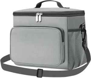 Lunch Bag, 12L Insulated Lunch Bag with Adjustable 9.8"(L)×7.08"(W)×9.05"(H) - Picture 1 of 5