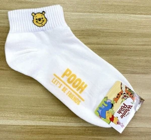 Winnie the Pooh Socks - White - Womens Girls Unisex - Picture 1 of 2