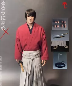 XT001 1/6 Satoh Takeru Red Suit Swordman Rurouni Kenshin Action Figure - Picture 1 of 7