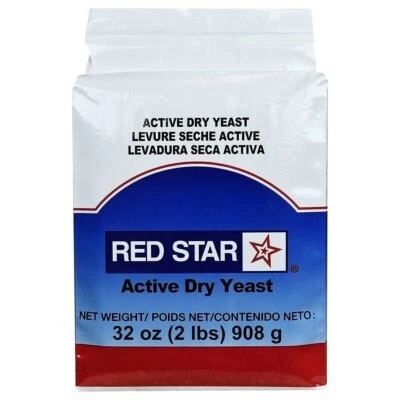 Red Star Active Dry Yeast Bread Baking 2 Pound (32Oz)   FAST SHIPPING - Image 1 of 3