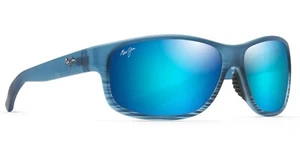 **NEW** Maui Jim Men's Kaiwi Channel Polarised Sunglasses - Blue Black Stripe - Picture 1 of 4