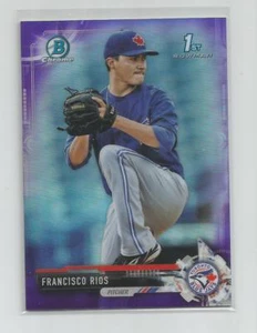 2017 Bowman Cromo FRANCISCO RIOS Viola Rifrattore 027/250 - Foto 1 di 1
