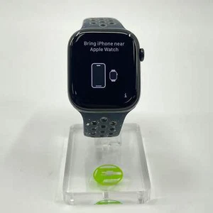 Factory Unlocked Apple Watch Series 10 46MM Black Aluminum Midnight Sky Nike - Picture 1 of 9