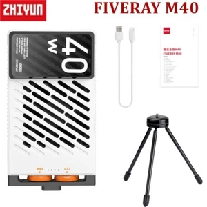 Zhiyun FIVERAY M40 Led Video Pocket Light Photography Fill Light Lamp + Tripod - Picture 1 of 11