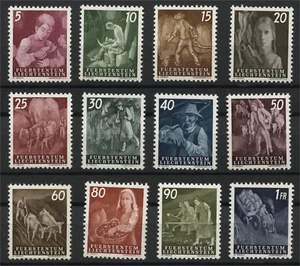 LIECHTENSTEIN, AGRICULTURE MNH SET FROM 1951 - Picture 1 of 1
