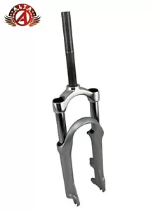 ALTA 20" Bicycle Suspension 1 Inch Threaded ALLOY DISK Brake Fork CHROME. - Picture 1 of 4