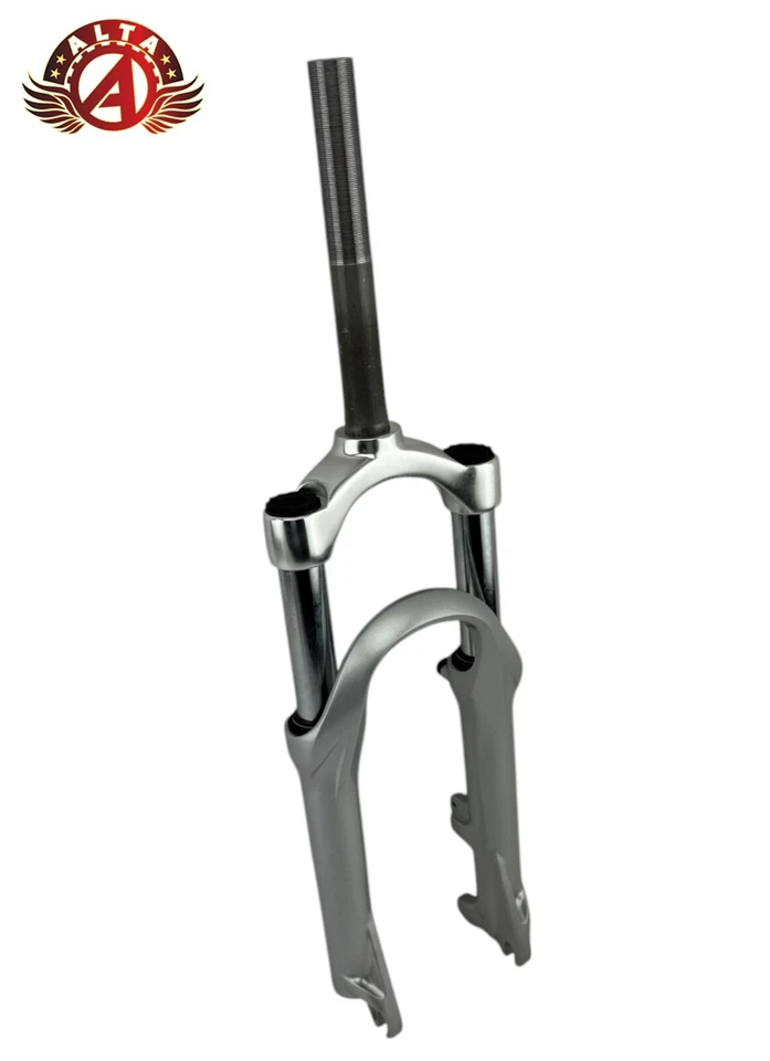 ALTA 20" Bicycle Suspension 1 Inch Threaded ALLOY DISK Brake Fork CHROME. - Image 1 of 4