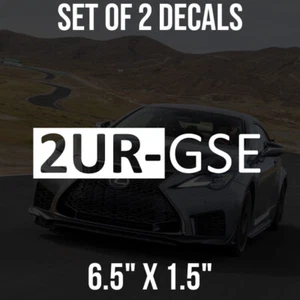 Juego de 2 pegatinas de vinilo 2UR-GSE - Imagen 1 de 2