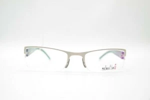 Manhattan by AVM 8224 Silver Black Half Rim Glasses Frame New - Picture 1 of 6