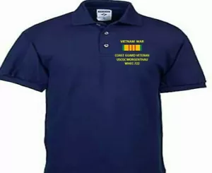 CAMISA POLO VIETNAM USCGC MORGENTHAU WEC-722 USCG*BORDADA/SUDOR/CHAQUETA. - Imagen 1 de 8