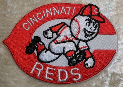 Cincinnati Reds Mascot 3" Iron /Sew On Embroidered Patch~FREE SHIP!~ Cover