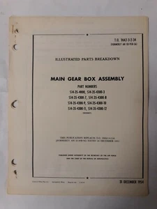 Sikorsky Main Gear Box Assembly Illustrated Parts Breakdown 1954 Original - Picture 1 of 12