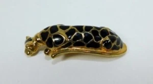 7/2441 Vintage Gale Hayman Enameled Leopard Pin/Brooch- Missing Pin- 3 - Picture 1 of 4