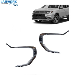 For 2016-2020 Mitsubishi Outlander Front Bumper LH&RH Side Chrome Trim Molding - Picture 1 of 14