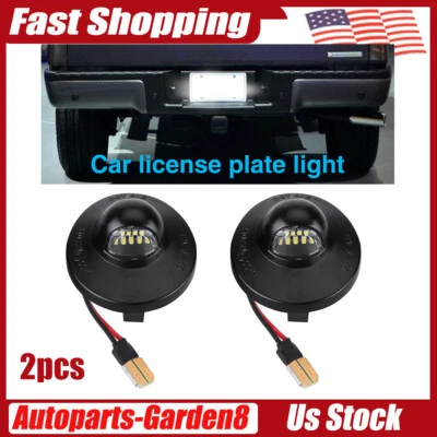 2x LED License Plate Light Tag Lamp Assembly Replacement For Ford F150 F250 F350 - Image 1 of 4