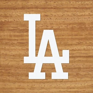 WHITE LOS ANGELES DODGERS “LA” TACKLE TWILL SLEEVE EMBLEM/PATCH - READ! - Picture 1 of 1