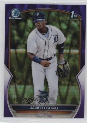 2023 Bowman Chrome Prospects Purple RayWave Refractor /250 Javier Osorio #BCP-4 - Image 1 of 2
