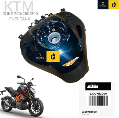 Tanque de combustible KTM negro brillante para KTM Duke 390/200/250 BJ 93007113000 Foto 1 de 4