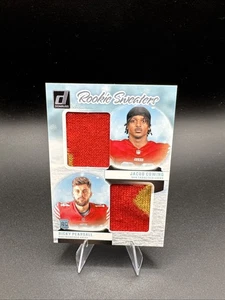 2024 RICKY PEARSALL - JACOB COWING Donruss Rookie Sweaters 3 Color Patches 49ers - Picture 1 of 2