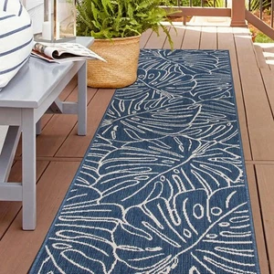 Rugshop Outdoor Runner Rug Weather Resistant Reversible Carpet for Patio 2x7 Rug - Picture 1 of 10
