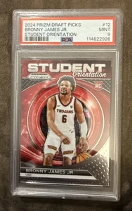 2024 Panini Prizm Draft Picks - Student Orientation Bronny James #12 (RC) - Bild 1 von 2