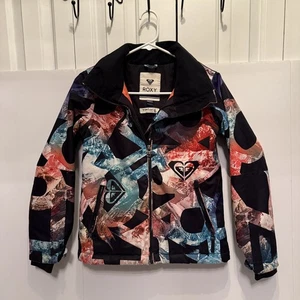Roxy Mädchen Gr. 10 Medium Jacke Ski Snowboard Bergszene Trockenflug - Bild 1 von 6