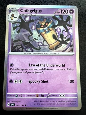 Cofagrigus Rare SV08: Surging Sparks Holo 083/191 NM - Image 1 of 2