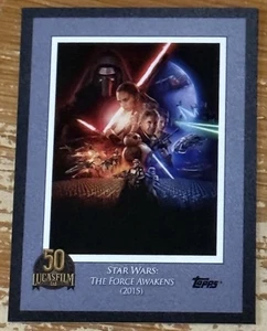 2021 Topps Lucasfilm 50th Anniversary The Force Awakens Poster Card!! - Bild 1 von 2