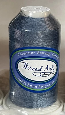 New Thread Art Thread 600 Meter 100% Spun Polyester #241 Oriental Blue - Image 1 of 2