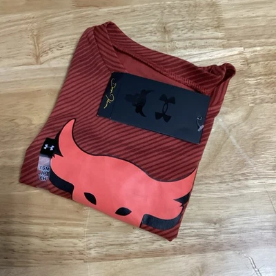 NWT Under Armour Boys Project Rock Camo Short Sleeved Tee Small Red - Image 1 of 4