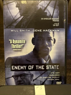 Enemy of the State (DVD) Will Smith, Conspiracy, Big Government, Gene Hackman F3 - Image 1 of 2