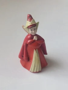 ✨ Disney Sleeping Beauty Red Pink Good Fairy FLORA PVC Figure Cake Topper 1.75” - Picture 1 of 4