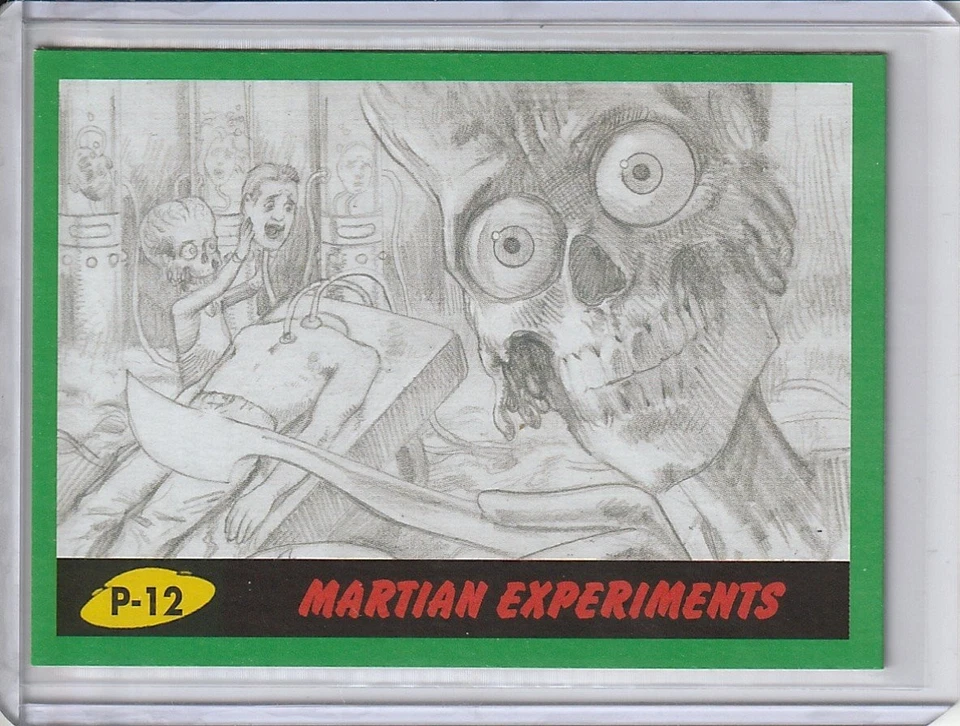 2017 Topps Mars Attacks The Revenge Martian Experiments Green Pencil - Image 1 of 1