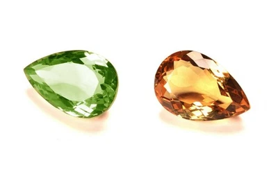 34.65 Cts.  Alexandrite Multi Color Change Pear Shape Certified Gemstone - Image 1 of 4