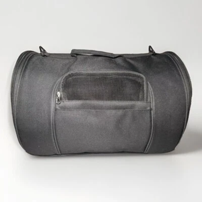 Black Soft-Sided Pet Carrier Travel Bag with Mesh Ventilation & Pad - Image 1 of 4