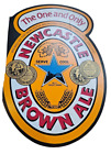 Newcastle Brown Ale The One And Only Fiberboard Beer Label Sign Double Sided