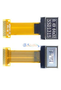 0.49" OLED Display Module 64x32 Pixel,SSD1306,SPI I2C,White on Black Long cable - Picture 1 of 3