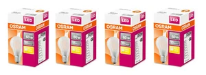 4x OSRAM LED Glühlampe Birne E27 7W = 60W warmweiß matt EEK:E (Spektrum A-G) - Bild 1 von 3