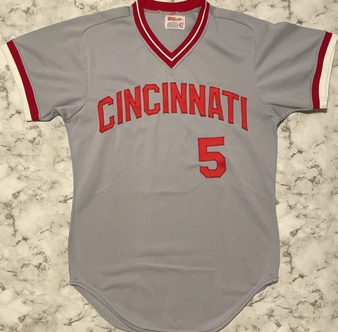 Vintage Wilson MLB Cincinnati Reds Johnny Bench Baseball Jersey Cover