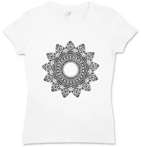 CAMISETA DE MUJER AZTECA ESTRELLA Indios Signo Cultura Civilización Mayas Religión - Imagen 1 de 1